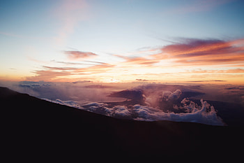 Clouds Over The Mountains, clouds, mountains, nature, sky HD wallpaper
