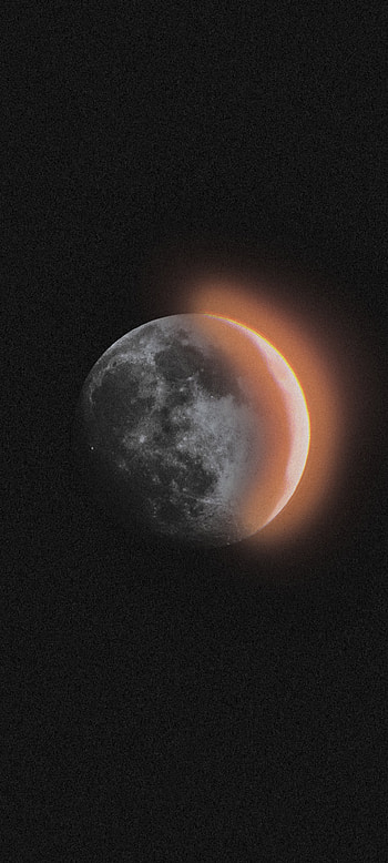 Moon Burn, planet, apocalypse, galaxy, space HD phone wallpaper