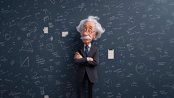 Albert Einstein, albert-einstein, people, cartoons, artist, artwork, digital-art HD wallpaper