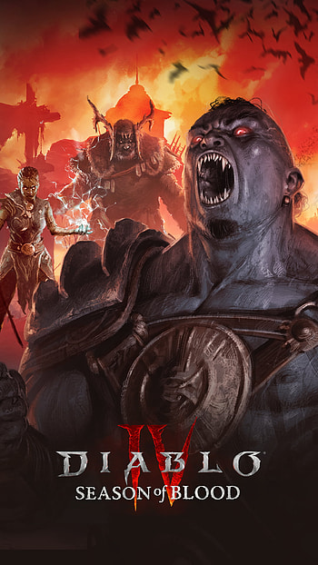 Diablo IV Season of Blood , video game, Diablo IV HD phone wallpaper