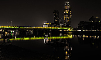 Cities, Rivers, Great Britain, Night City, City Lights, Backlight, Illumination, United Kingdom, Thames HD wallpaper