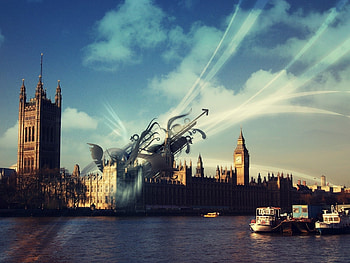 Cities, Rivers, Fantasy, Sky, Architecture, London HD wallpaper