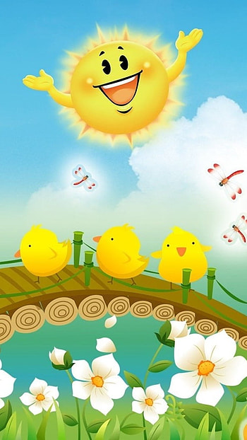 Cute Summer, Summer Cartoon HD phone wallpaper