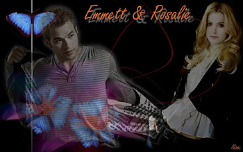 Twilight - Rosalie and Emmett, cullen, emmett, twilight, rosalie HD wallpaper