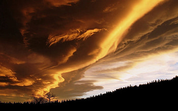 Nature, Sky, Clouds, Gloomy, Heavy, Dense HD wallpaper