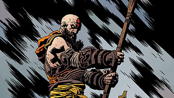 Kratos Sketch Art, kratos, games, god-of-war HD wallpaper