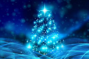Christmas tree, bokeh, abstraction HD wallpaper