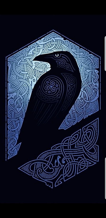 Viking Crow . Viking art, Viking , Celtic art, Nordic HD phone wallpaper