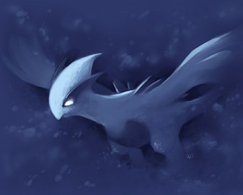 Lugia, sea, pokeon, under, water HD wallpaper