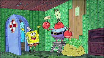 Krabs animation character, SpongeBob SquarePants, Mad Games Tycoon 2 HD wallpaper