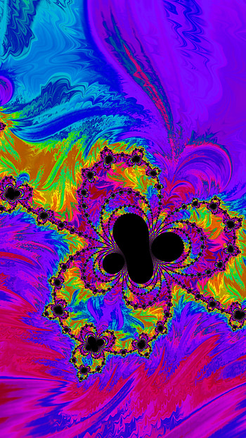 Trippy Psychedelic Fractal, Abstract, fractal HD phone wallpaper