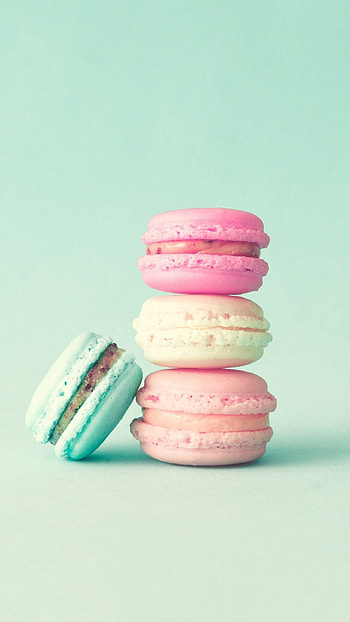 Macaron , Sweet and cute, Dessert-themed background, Foodie HD phone wallpaper