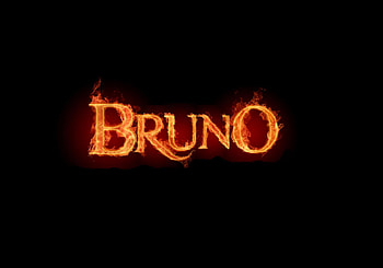 Bruno, fireworks, alphabet, black, abstract, awesome, letters, beautiful HD wallpaper