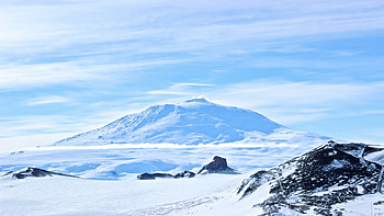 Antarctica Travels, Snowy volcano, Winter wonderland, Nature's serenity HD wallpaper