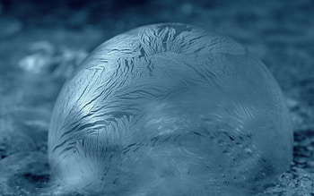 Frozen bubble, winter, blue, frozen, texture, bubble, ice HD wallpaper