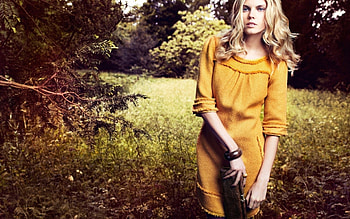 Autumn Beauty, Models, Dress, Beauty, Woman, Remale, Blonde HD wallpaper