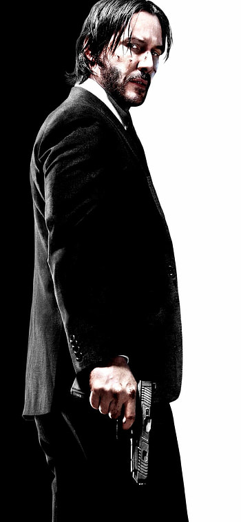Keanu Reeves, John Wick, Amoled HD phone wallpaper