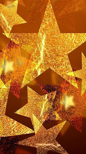 Foil, Gold Star HD phone wallpaper