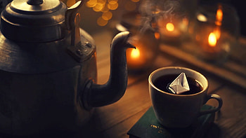 Paper boat floating, Tranquil tea cup, Captivating , Serene ambiance HD wallpaper