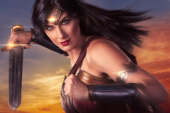 Wonder Woman Cosplay , wonder-woman, superheroes, artist, cosplay HD wallpaper