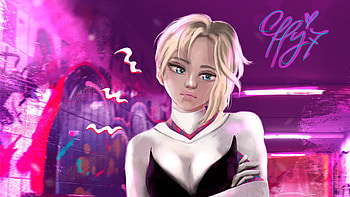 Gwen Sad, gwen, gwen-stacy, superheroes, artist, artwork, digital-art, deviantart HD wallpaper