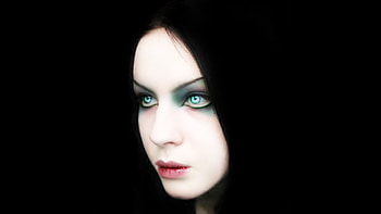 Gothic Woman, aua eyes, gothic, goth, hooded, woman, beauty HD wallpaper