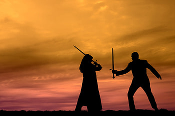 Witcher review, Women fighting, Sword fighting, Action scenes HD wallpaper