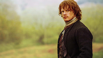 Sam Heughan, Outlander TV Series, background, Scottish actor portrayal HD wallpaper