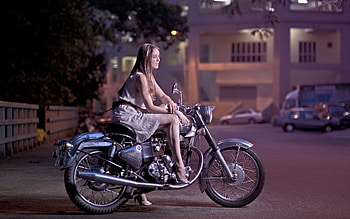 girl street bike HD wallpaper