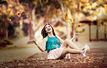 *** Autumn girl ***, autumn, girl, nature, fall HD wallpaper