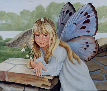 Butterfly Wings, wings, trees, girl, butterfly HD wallpaper