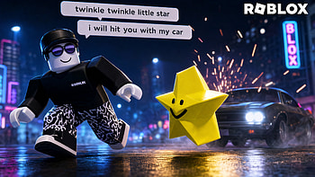 Roblox — Neon Star vs. Street Racer, Avatar, Car HD wallpaper