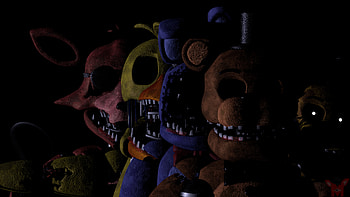 Withered & Golden Freddy — FNAF 2 Ultra, Withered Freddy (Five Nights at Freddy's), Golden Freddy (Five Nights At Freddy's), video game, Five Nights At Freddy's 2, Five Nights at Freddy's HD wallpaper