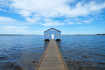 Nature, Water, Pier, House, Bridge HD wallpaper