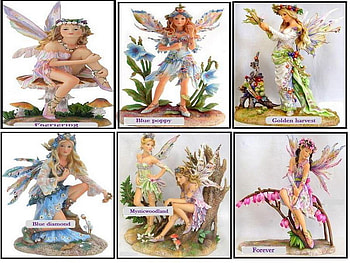 fairies, colorful, flowers, collage HD wallpaper
