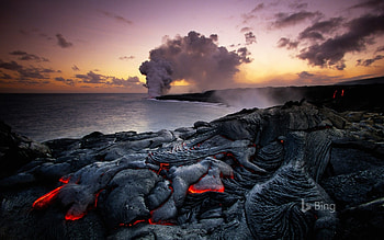 Kilauea erupting Hawaii Volcanoes National Park, Eruptin, Hawaii, Vocanos, Park, Naional, kiauea HD wallpaper