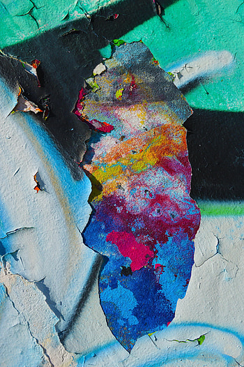 Multicolored, Motley, Texture, Textures, Paint, Wall, Old HD phone wallpaper