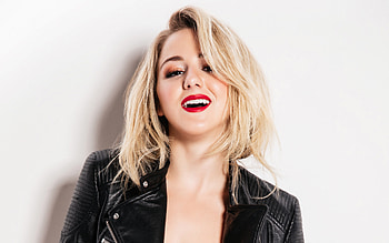 Chloe Lukasiak, red lipstick, celebrity HD wallpaper
