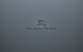 Burberry logo, Gray background, Paper texture HD wallpaper