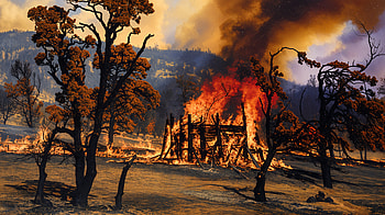 Ravaging Wildfire: Ultra, Wildfire, fire, destruction, tree, smoke HD wallpaper