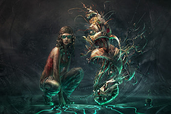 Creative Tattoo Girl HD wallpaper