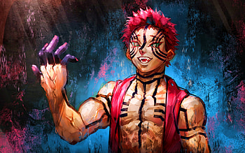 Akaza, abstract art, Demon Slayer, antagonist, Demon Slayer Kimetsu no Yaiba, artwork, manga, Demon Hunter, Akaza Kimetsu no Yaiba HD wallpaper
