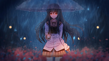 Anime Girl With Umbrella Art, anime-girl, anime, artist, artwork, digital-art, umbrella HD wallpaper
