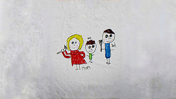 Hand-Drawn Trio with Tiny Blade —, Weapon (2025) HD wallpaper