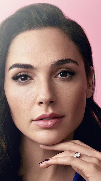 Gal Cute, close-up, face, brunette, brown eyes, actress, Celebrity, Gal Gadot HD phone wallpaper