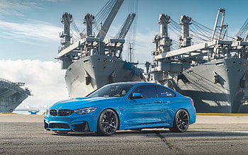 2022, BMW M4, F82, blue coupe, blue M4, new blue F82, German cars, BMW HD wallpaper