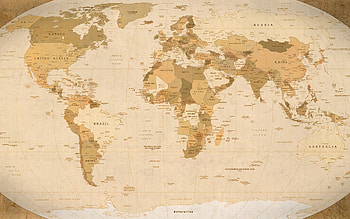 High-definition world map, Detailed cartography, Global representation, Visual grandeur HD wallpaper