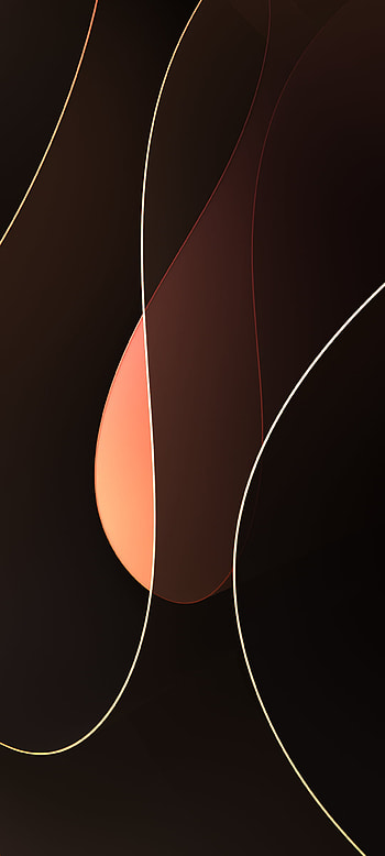 Dark Colorful Neon Mobile Orange, Abstract, plant, nature, colors HD phone wallpaper
