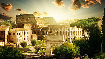 Landscape, Architecture, Colosseum HD wallpaper