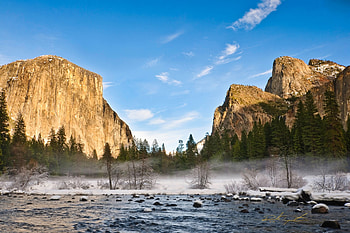 Yosemite River, river, spring, yosemite, rocks HD wallpaper